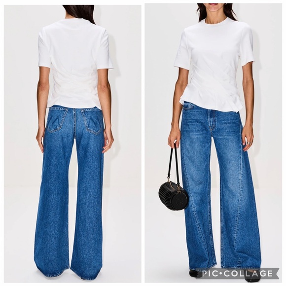 MOTHER Denim - Mother NWT 30 The Lemon Twist Sneak Jeans in Rolling in the Dough